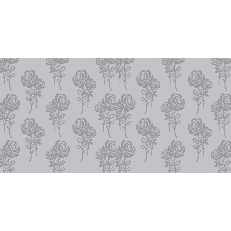 Housse de coussin d'extérieur carré Botanical Blooms, 18 po x 18 po, Gris