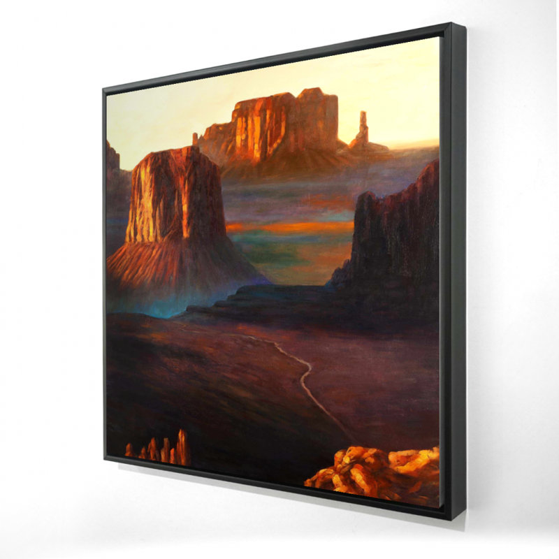 Toile Monument Valley Tribal Park | Cadre moderne brun