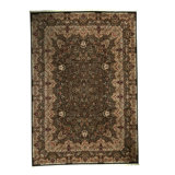 Hand-Knotted High-Quality Green Area Rug