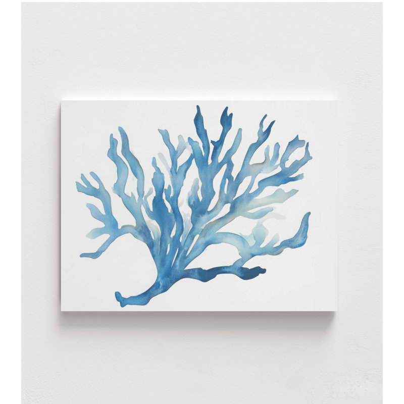 Imprimé corail bleu: plage et art côtier (encadré ou non), H 36 po x l 48 po, Frameless Print, Does Not Apply