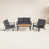 Slate Black Frame/Charcoal Cushion