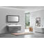 Meuble-lavabo mural double 59 po avec plateau en acrylique renforcé Hanane-29199641