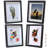 5X7 Shadow Box Frame Small Shadow Box Display Case 4 Pack Black Picture Frame Glass Surfaces Internal Depth 0.6 Inch For Wall Or Tabletop