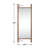 Merienne Wood Dowel Floor Mirror Wall Mirror-527014047-527014044