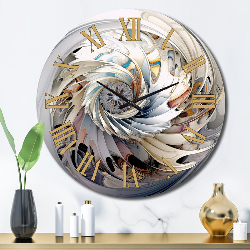 Horloge murale en métal, Grand