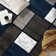 Mehul Power Loom Navy/Grey/White Rug