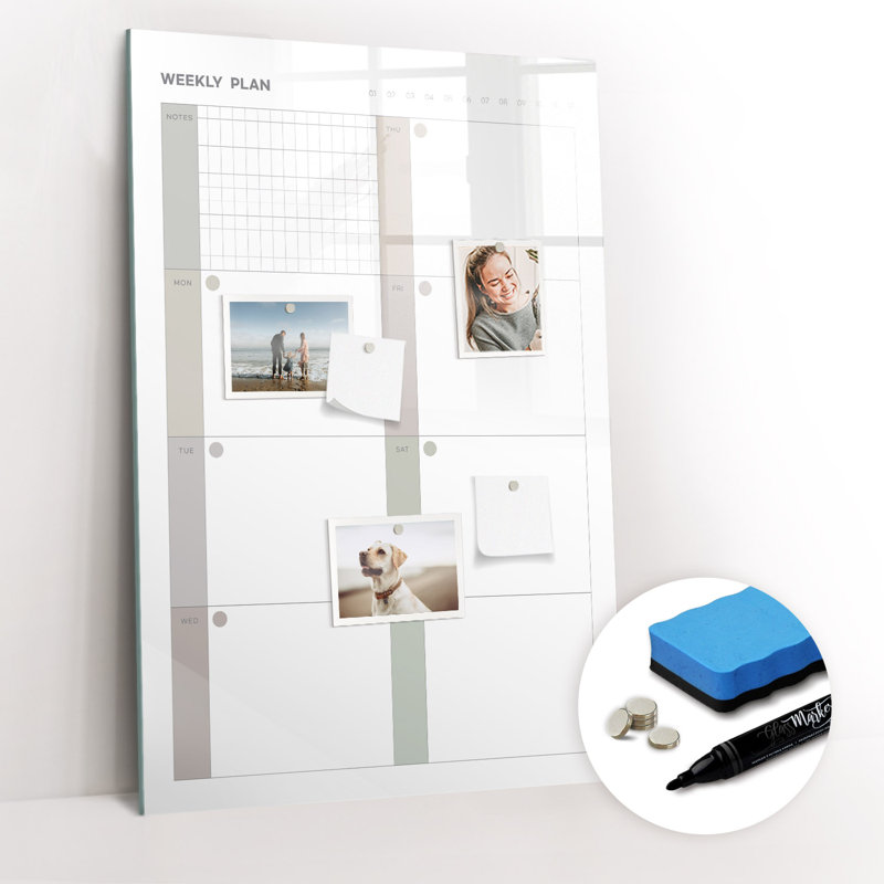 Magnetic Glass Dry Erase Board