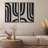 Geometric Line Shape Mid Century Modern Black Abstract Spiral Neutral Decor Framed On Canvas 2 Pieces Print Wall Art-96427522-96427516