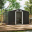 Ajnag 8ft. W x 8ft. D Metal Tool Shed-1410537614