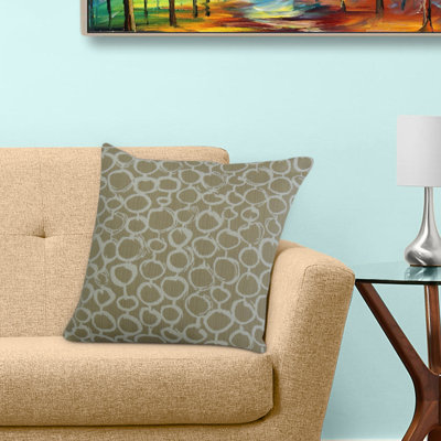 Velisa Geometric Feather Reversible Throw Pillow