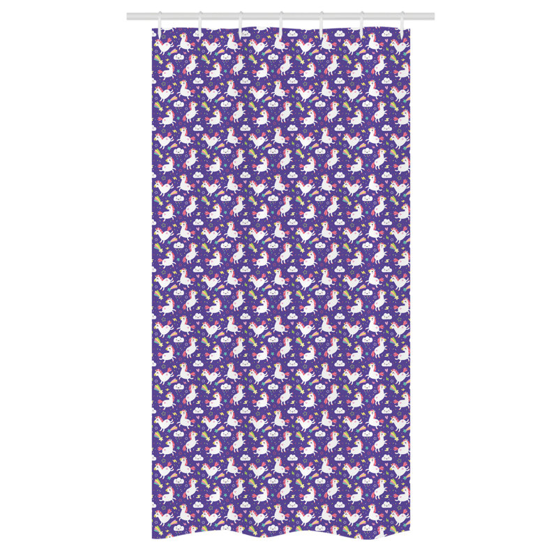 Shower Curtain with Hooks Included, 36" W x 72" L