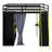 Full Size Wood Loft Bed With Wardrobe And Shelves, Blackout Curtains And RGB Lights For Kids Teens Adults Bedroom-260226767