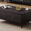 Red Oak Coffee Table with Multiple Drawers