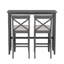 Ensemble de salle à manger compact à hauteur de bar en bois avec un design peu encombrant