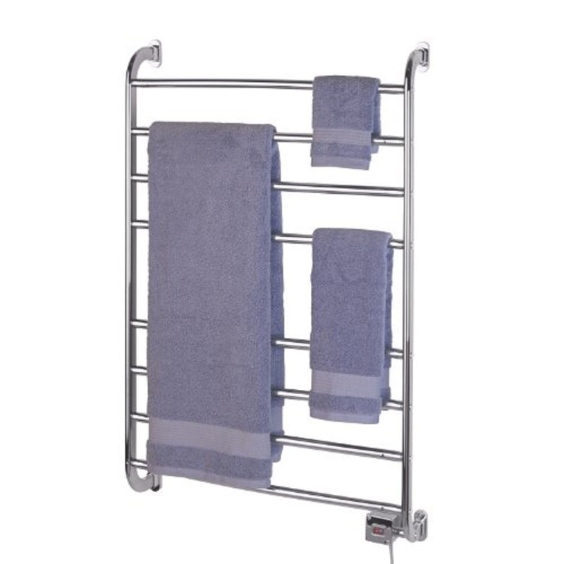 Warmrails Kensington Wall Mount Towel Warmer Rack, Nickel