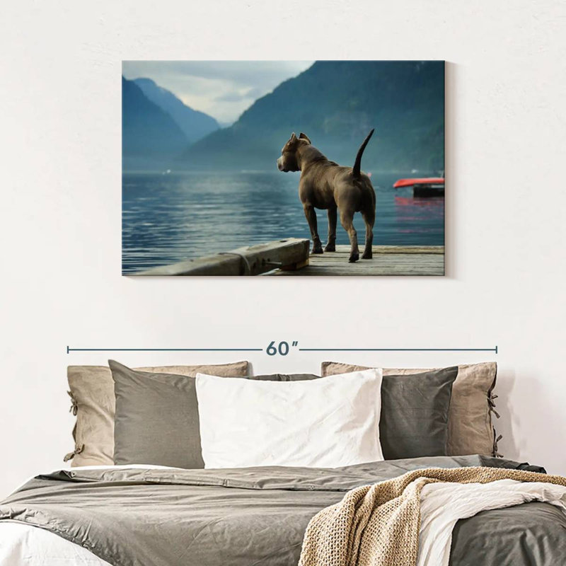 Brampt Pierside Pit Bull, 30" H x 45" W