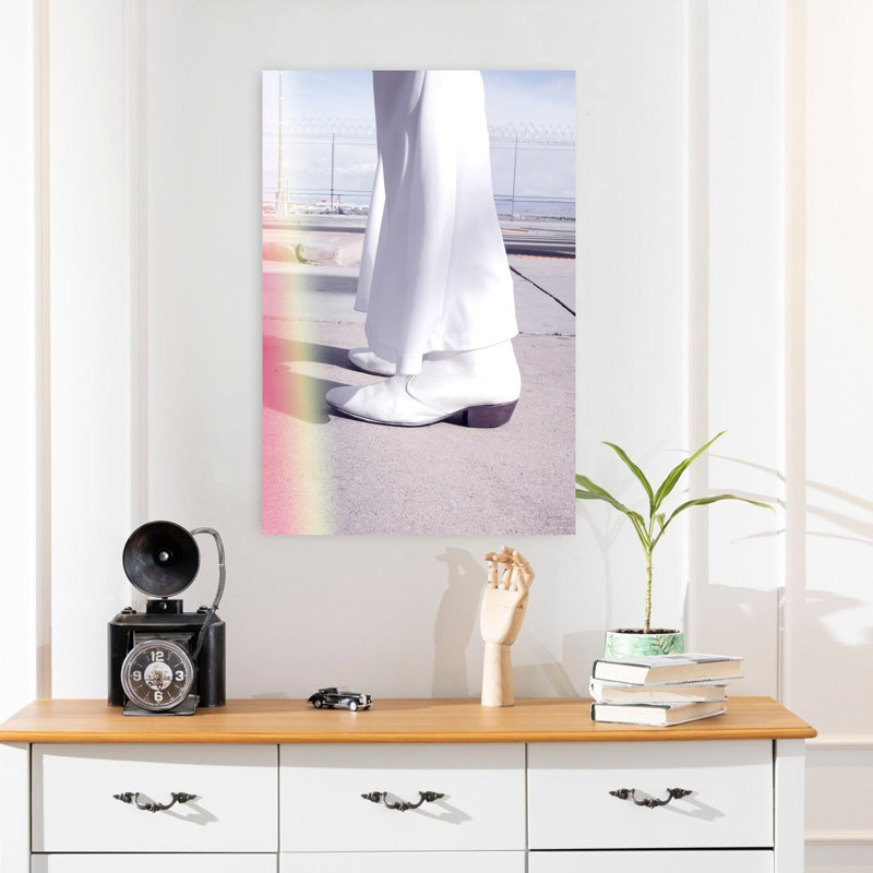 Print, 60.96 cm H x 40.64 cm W, White/Pink