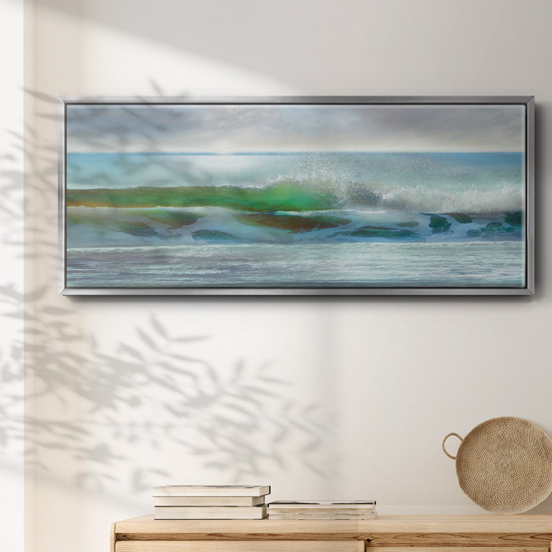 Shining- Framed Canvas, 12" H x 30" W