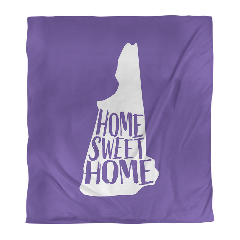 Housse de couette home new hampshire, Microfibre, Housse de couette simple TG, Mauve