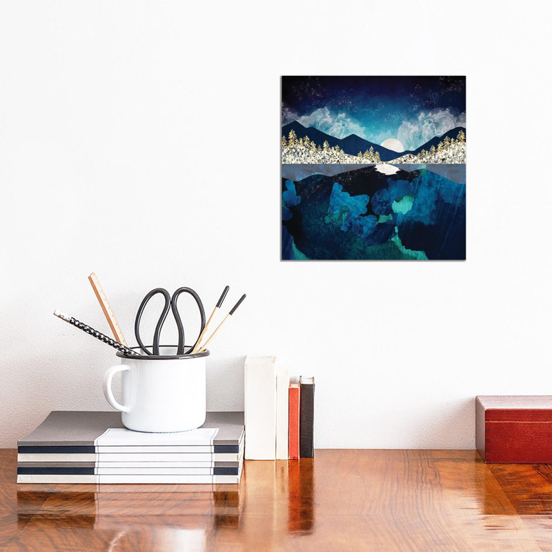 «Midnight Water», reproduction d'impression, Toile tendue, Pas de tapis, H 12 po x l 12 po x P 1,5 po