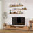 Floating Shelves Set Of 3, Picture Ledge Shelf, 48 Inch Long Floating Shelves For Wall,Floating Shelves With Lip For Living Room,Bedroom,Bookshelf,Nursery-Natural Oak