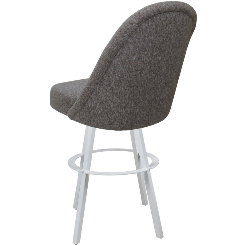 Kandria Basin, Counter Stool (26" Seat Height), White, Mojave Gray