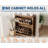 Farmhouse Rattan Shoe Cabinet 32" – Narrow Entryway Organizer with 2 Flip-Down Drawers, Adjustable Shelves, Brown