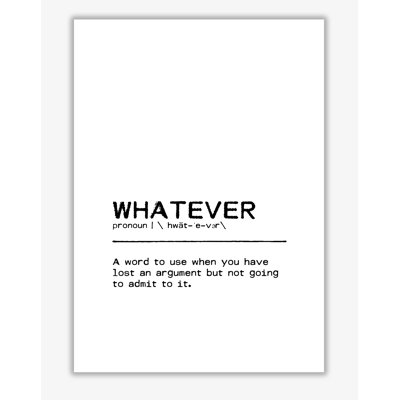 Whatever Lost - Print