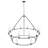 Vreneli 2-Tier 18-Light Farmhouse Rustic Black Dimmable Wagon Wheel Chandelier