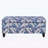 Storage Bench with Floral Patterned Fabric