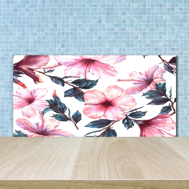 Albertin 50cm W x 100cm L Glass Peel and Stick Panel