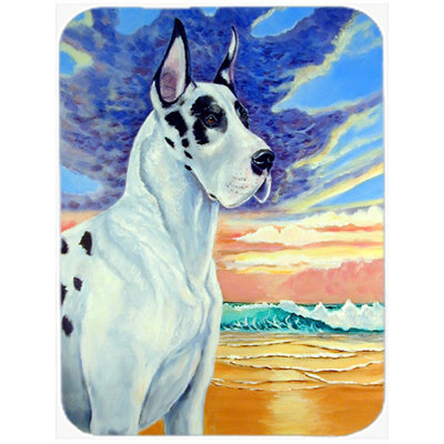Planche à découper en verre caroline en verre à coucher de soleil harlequin