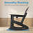 Plastic Folding and Rocking Adirondack Chair with Ottoman-502144083