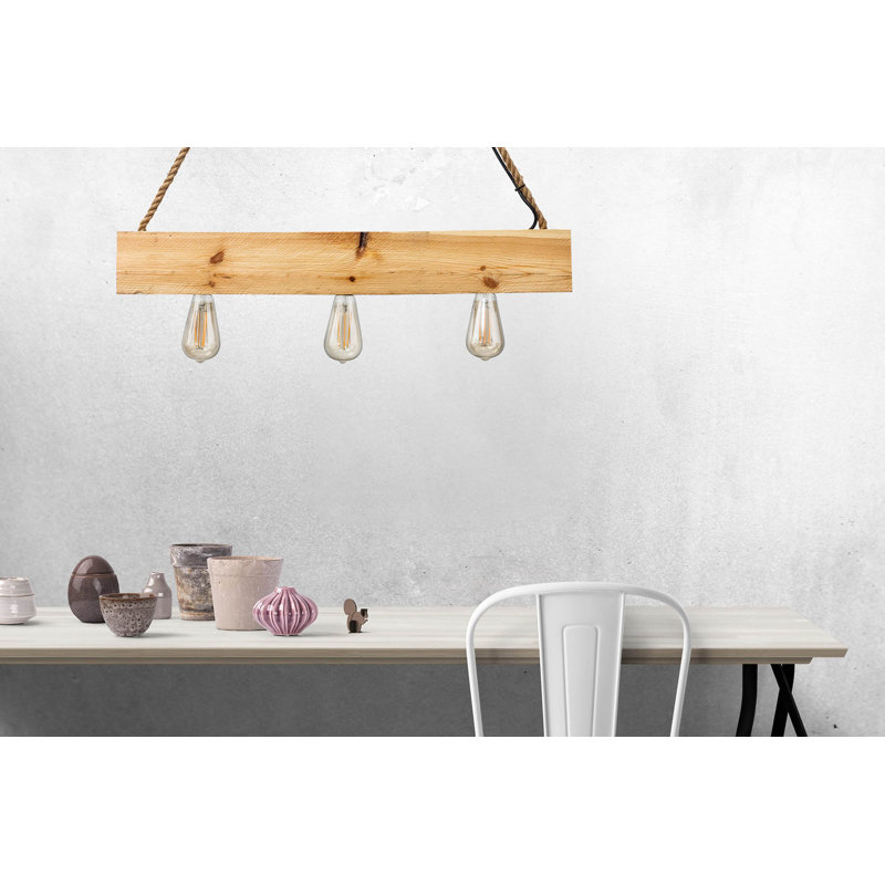 Kepler 3 - Light Brown Kitchen Island Pendant