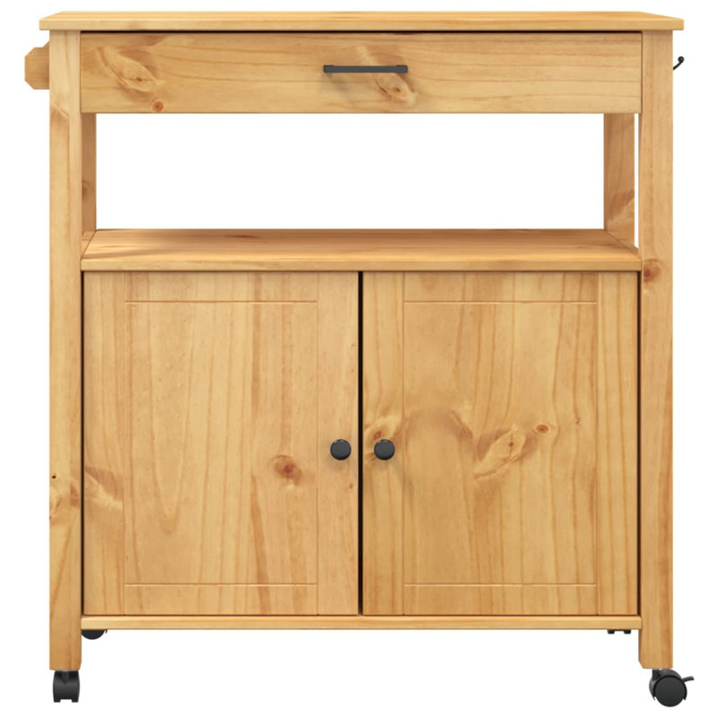 Kitchen Serving Cart, Honey