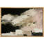 «Black Cream Abstract Cloud Form», impression sur toile encadrée pour chambre à coucher principale-128138308-128138307