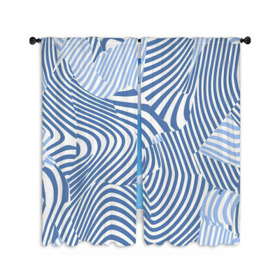 Paire de rideaux obscurcissant en polyester Devone