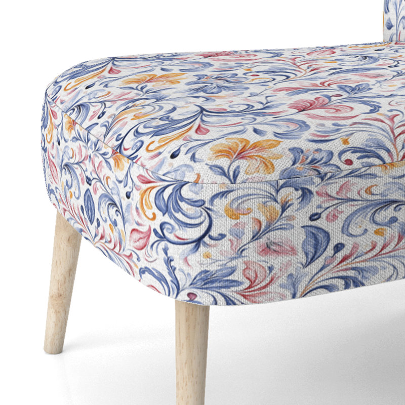 Chaise d'appoint French Country - Chaise d'appoint Calm Curl, Chaise d'appoint sans accoudoirs
