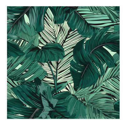 «Botanical Tropical Leaves», impression d'art tropical sans cadre