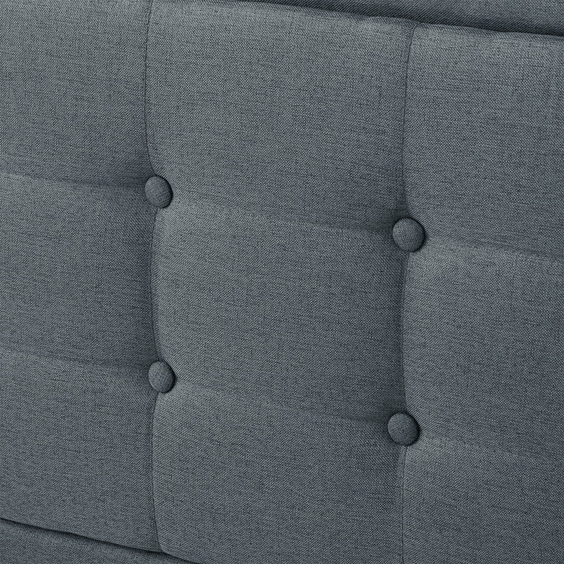 Base de lit tapissier grand format, Dark Grey