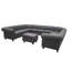 Canapé modulaire en cuir Chesterfield-1973148138