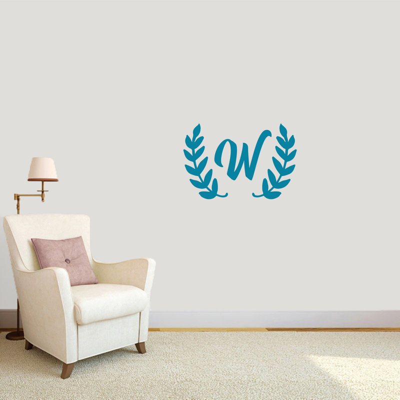 Adhésif décoratif couronne olive, Bleu sarcelle, Oui