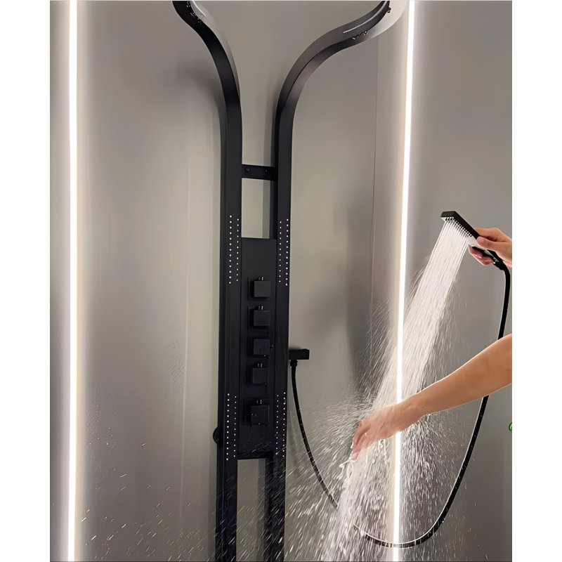 Système de douche thermostatique exposé à 3 voies Tik Tok