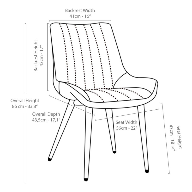 Chaise d'appoint rembourrée Eastwood, Gris anthracite