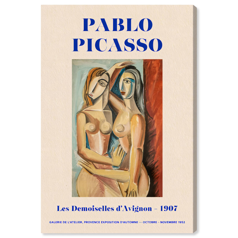Célèbre reproduction d'art sur toile par Picasso, H 15 po x l 10 po, Toile tendue avec châssis