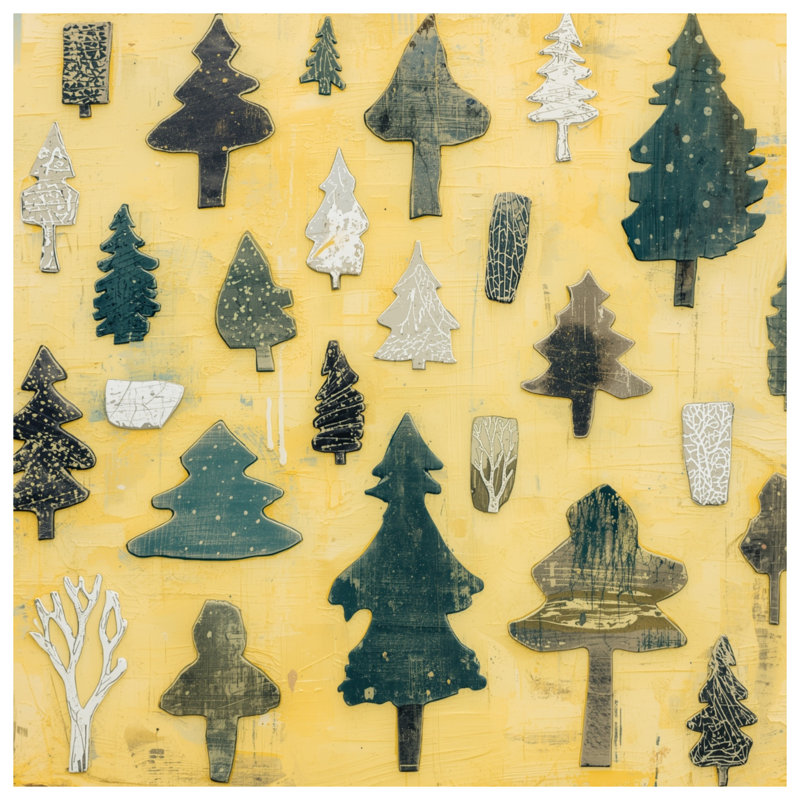Housses de couette assorties en forme d'arbre, Grand lit
