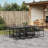 Rectangular 9 - Piece 8 - Person 220Cm L Outdoor Table Set