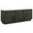 Antolino 3-Door Marble-Top Sideboard Buffet with Checkerboard Wood-Grain Doors, Tobacco Grey