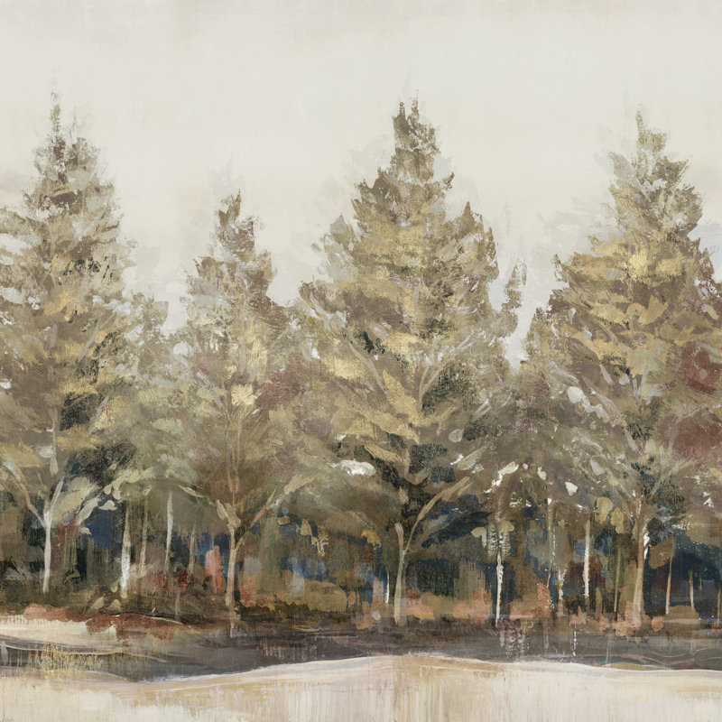 «Enochs Gold Forest II» par - Impression sur toile tendue, H 12 po x l 12 po