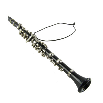 Miniature Clarinet Musical Instrument Realistic Hanging Figurine Ornament